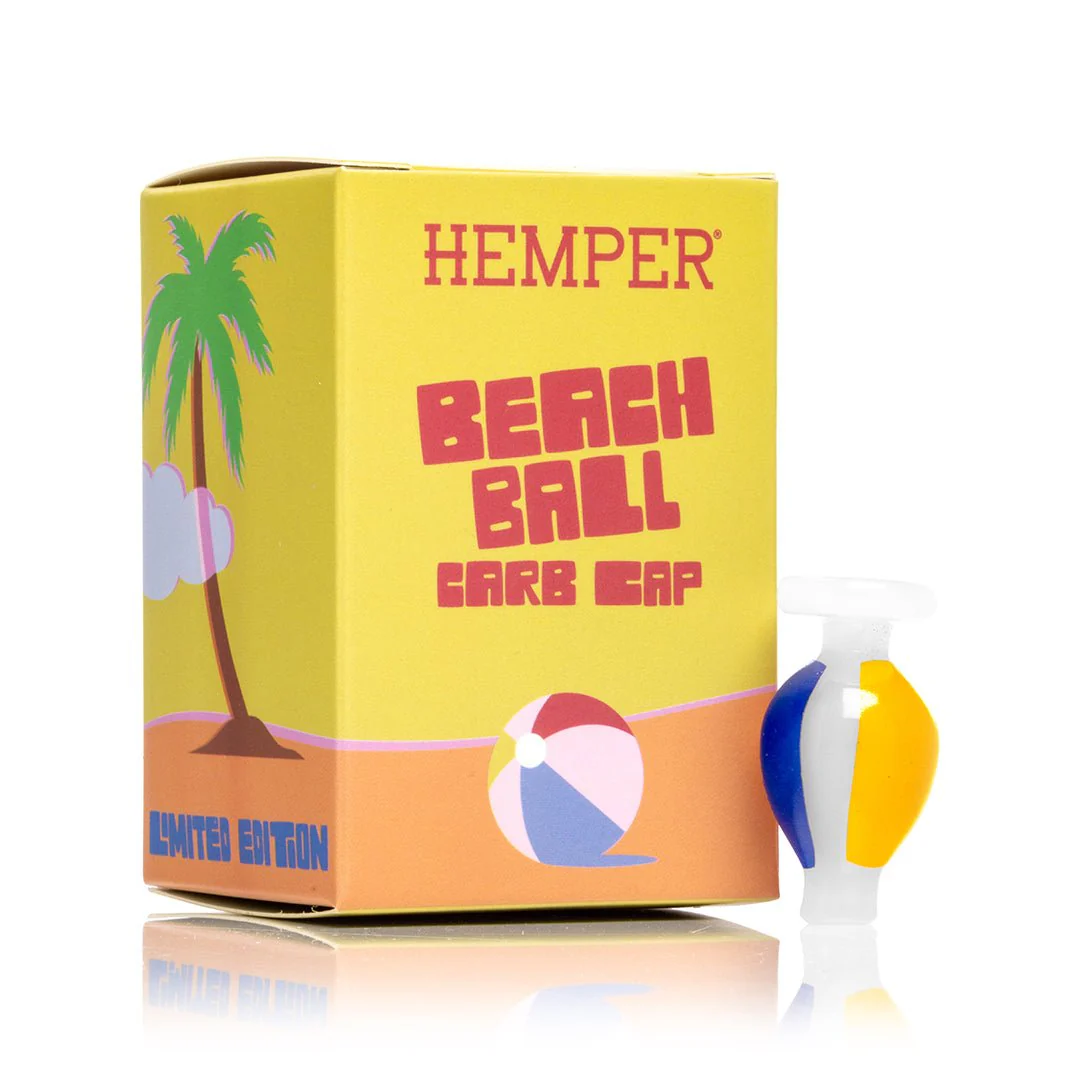 Beach Ball Glass Carb Cap