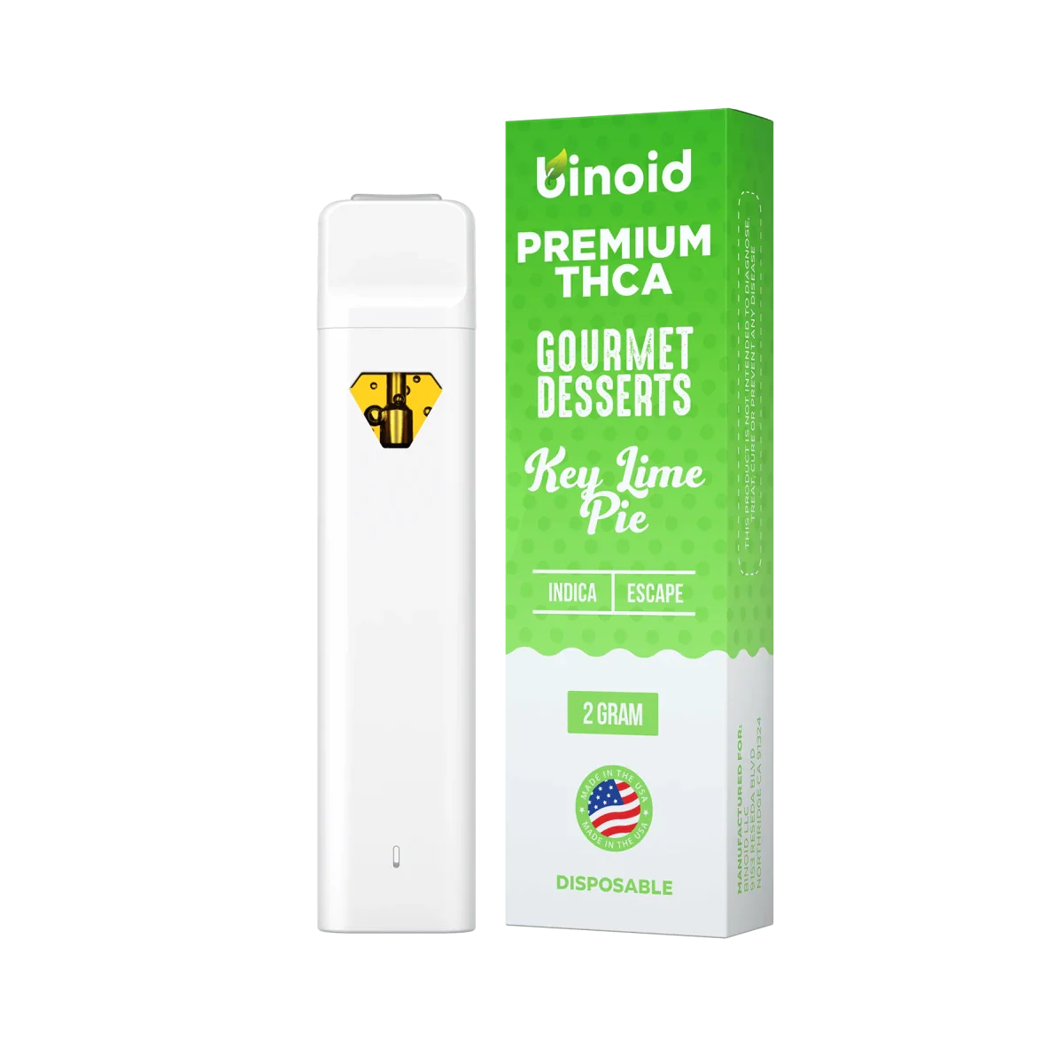 Binoid THCa Key Lime Pie Disposable Vape