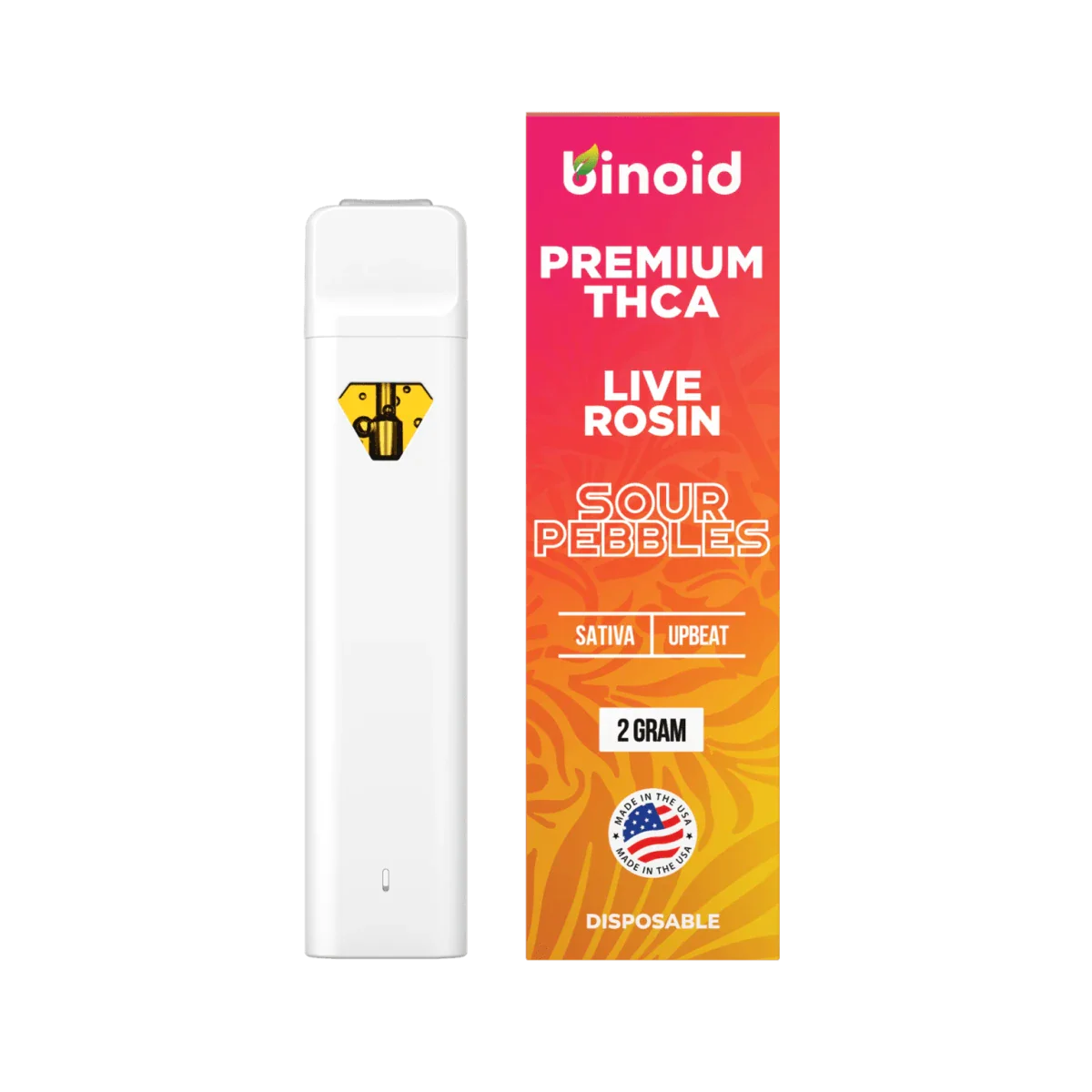 Binoid THCa Sour Pebbles Disposable Vape