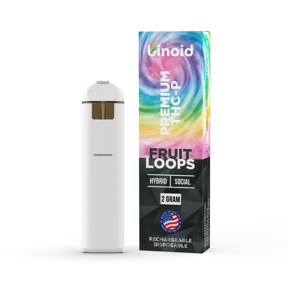 Binoid THCp Rechargeable 2g Disposable Vape - Fruit Loops