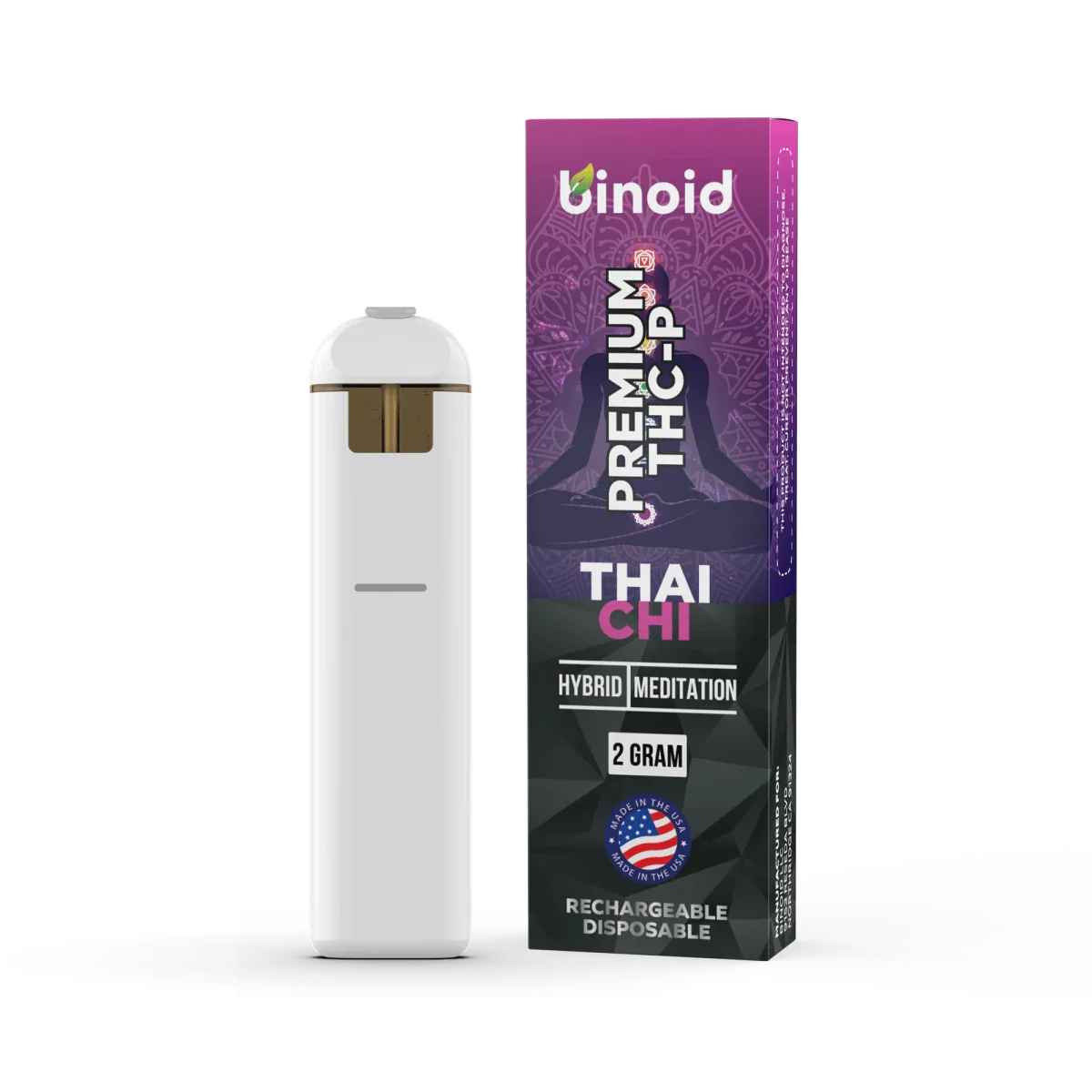 Binoid THCp Rechargeable 2g Disposable Vape - Thai Chi