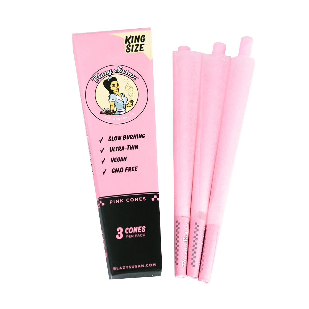 Blazy Susan Pink Paper Cones - Image 7