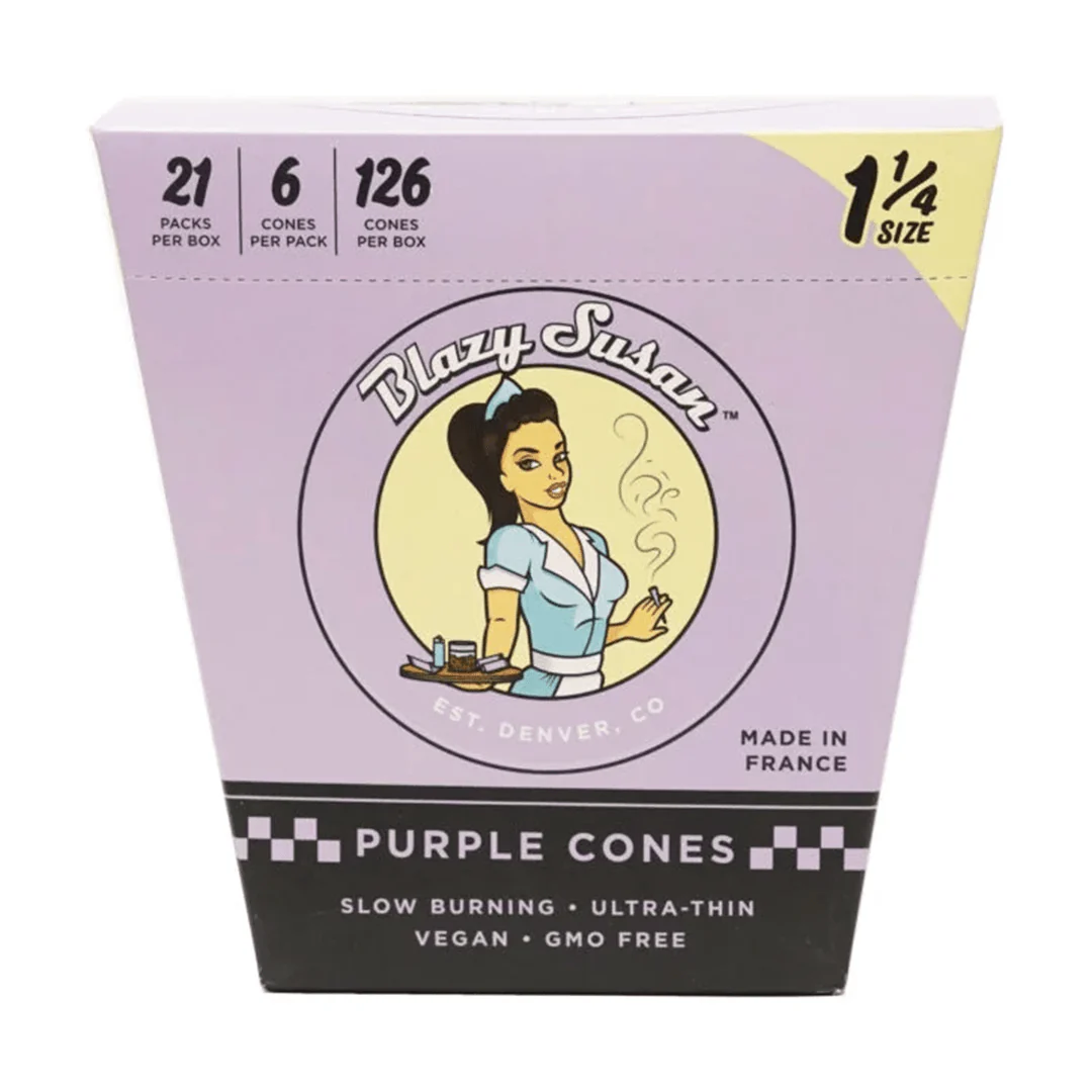 Blazy Susan Purple Paper Cones - Image 4