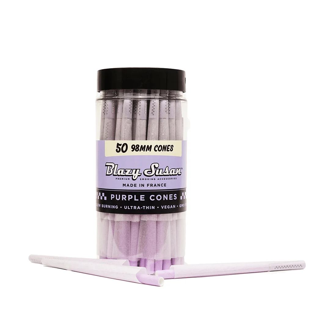 Blazy Susan Purple Paper Cones - Image 5