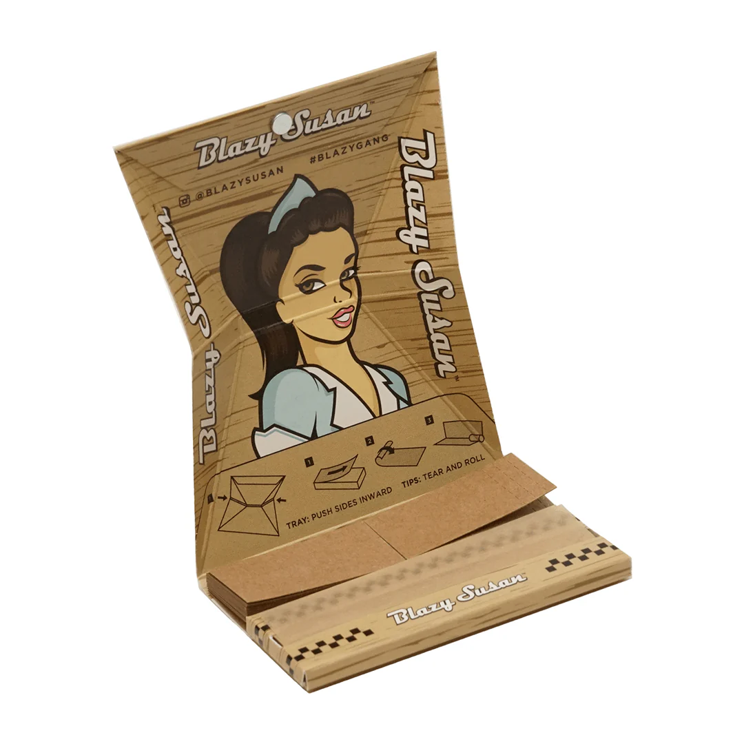 Blazy Susan Unbleached Rolling Papers - Image 3