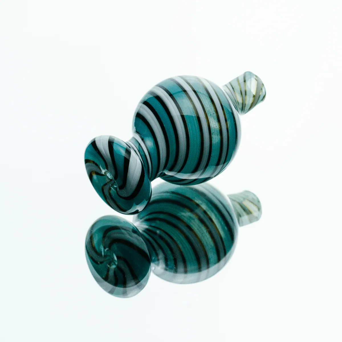 Candy Stripe Bubble Glass Carb Cap - Image 4