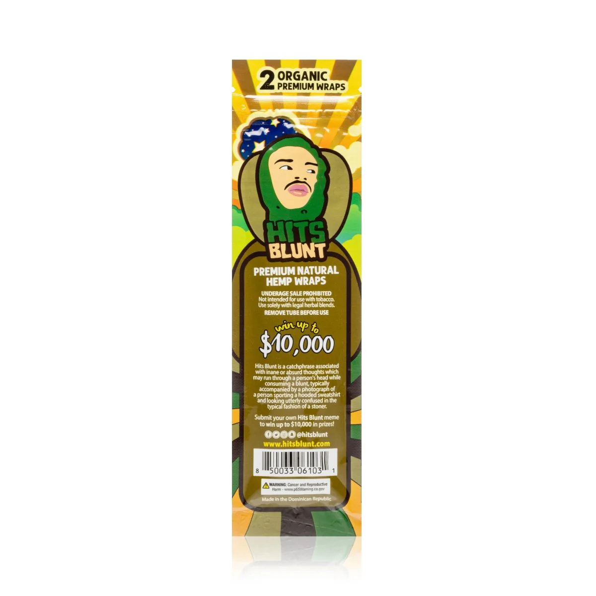 Hits Blunt Hemp Wraps - 2-Pack - Image 2