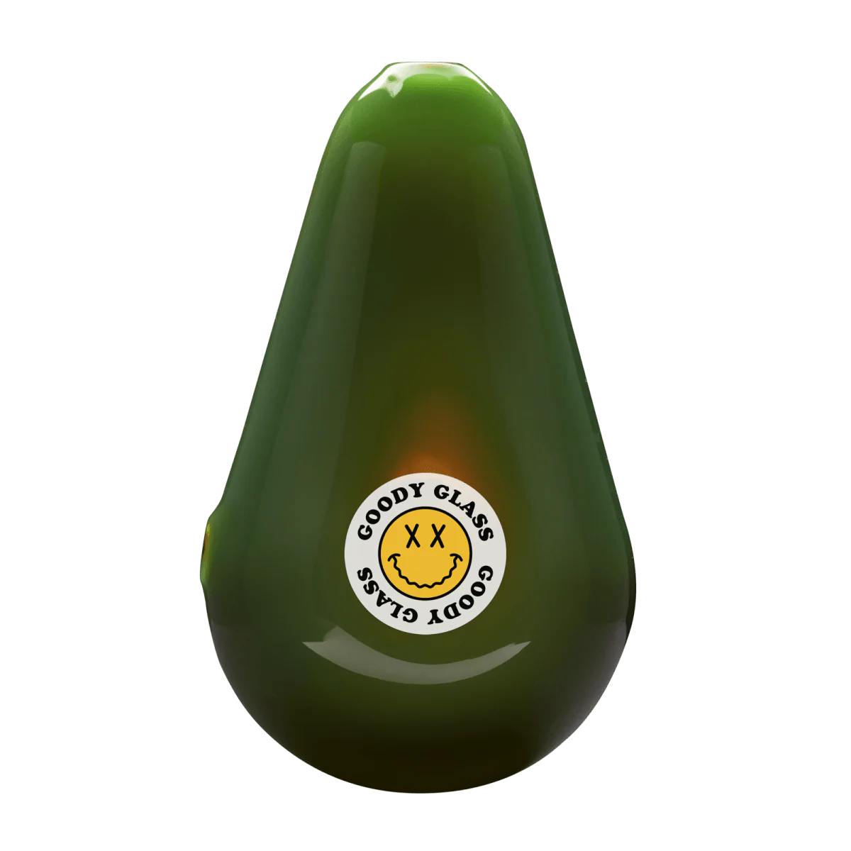 Goody Glass - Avocado Hand Pipe - Image 3