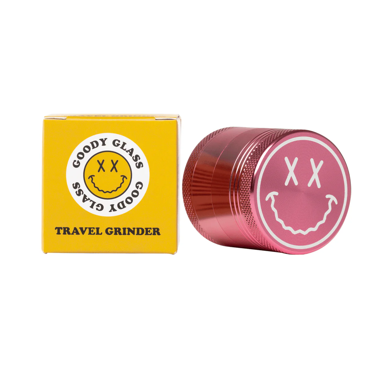 Goody Glass Big Face Aluminum Herb Grinder - Travel Size - Image 3