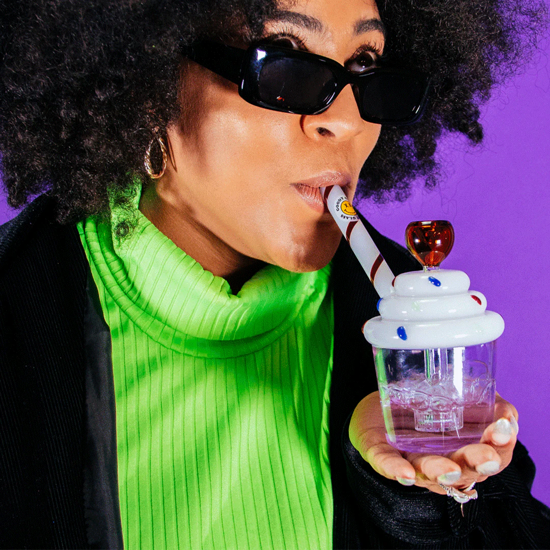 Goody Glass - Cupcake Sprinkle Bubbler - Image 5