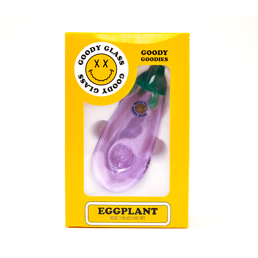Goody Glass - Eggplant Hand Pipe - Image 4