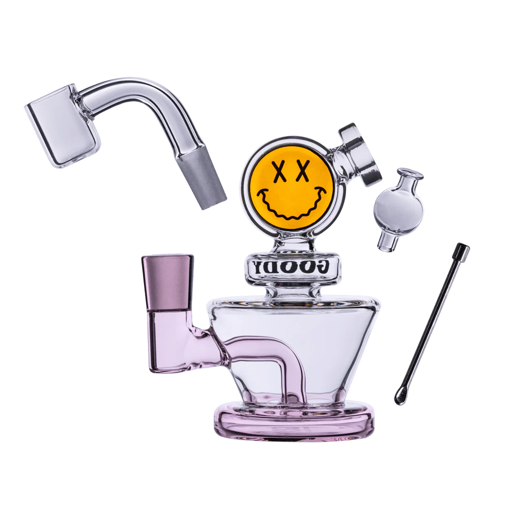 Goody Glass - Big Face Mini Dab Rig 4-Piece Kit - Image 4