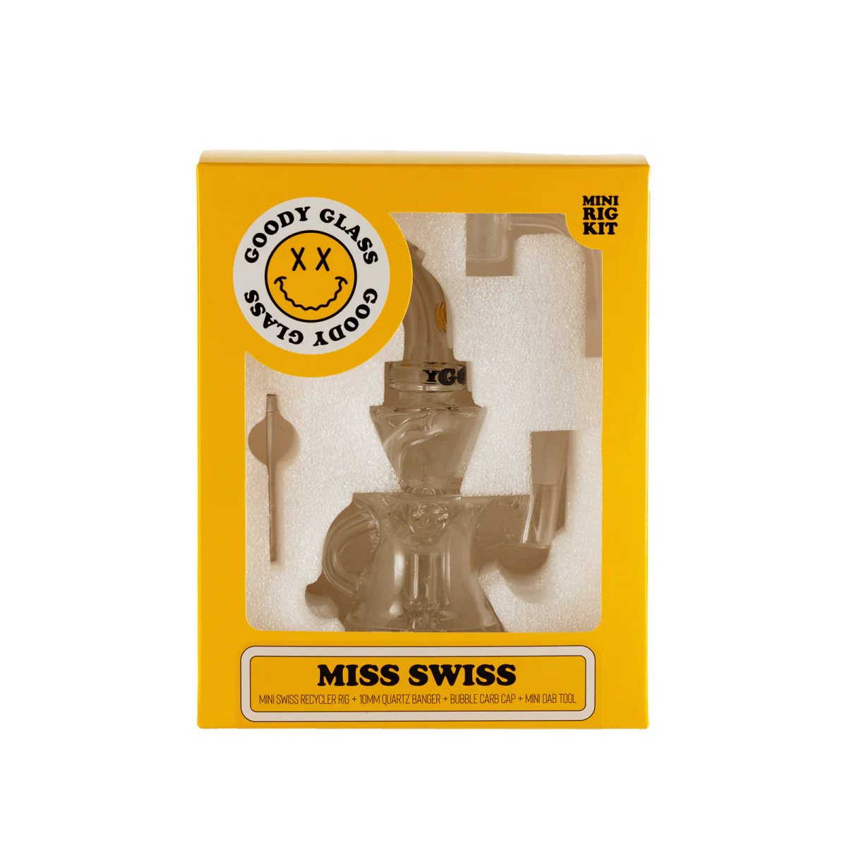 Goody Glass - Miss Swiss Mini Dab Rig 4-Piece Kit - Image 4