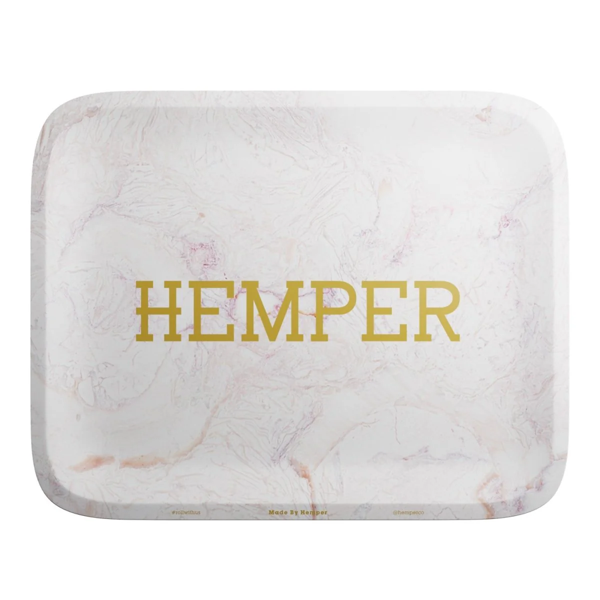 Luxe Marble Pink/White Rolling Tray - Image 2