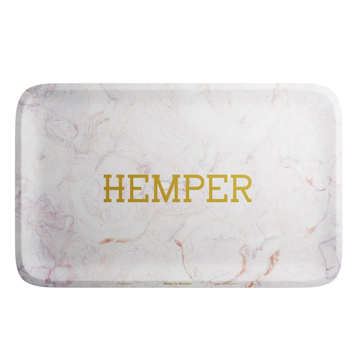 Luxe Marble Pink/White Rolling Tray - Image 3
