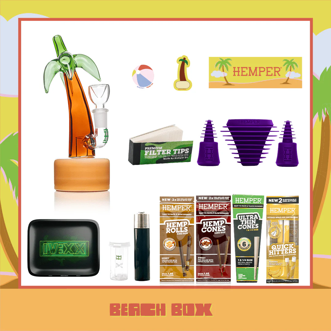 Beach Palm Tree Bong Box