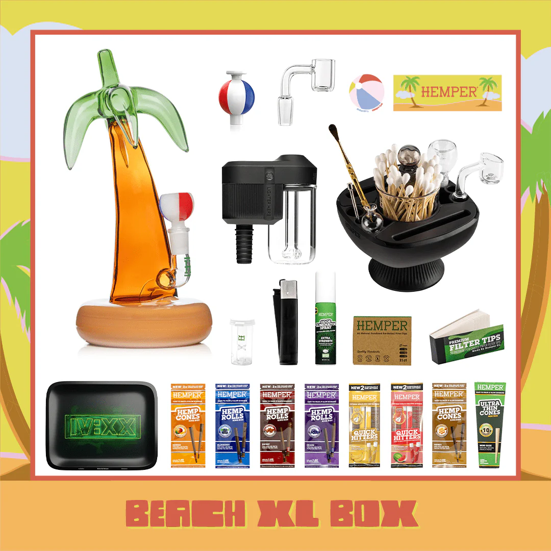 Beach Palm Tree XL Bong Box