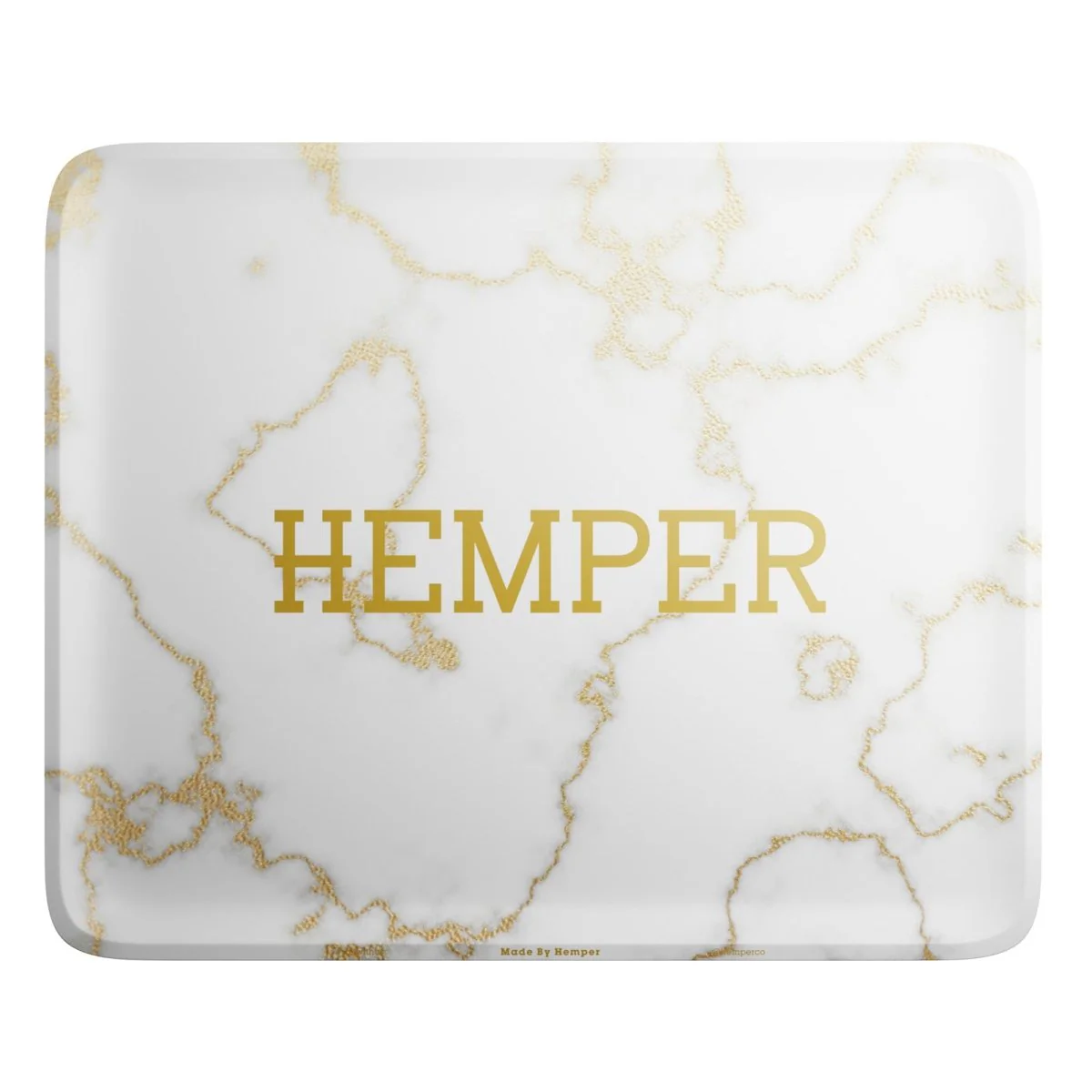 Luxe Marble White/Gold Rolling Tray - Image 4