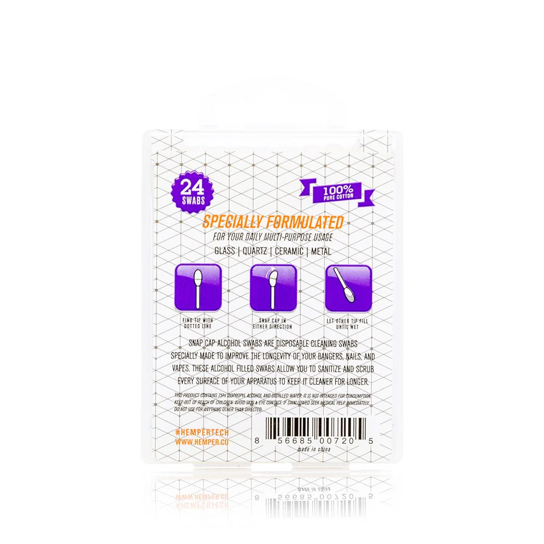 HEMPER Tech Snapcap Alcohol Swabs - Image 3