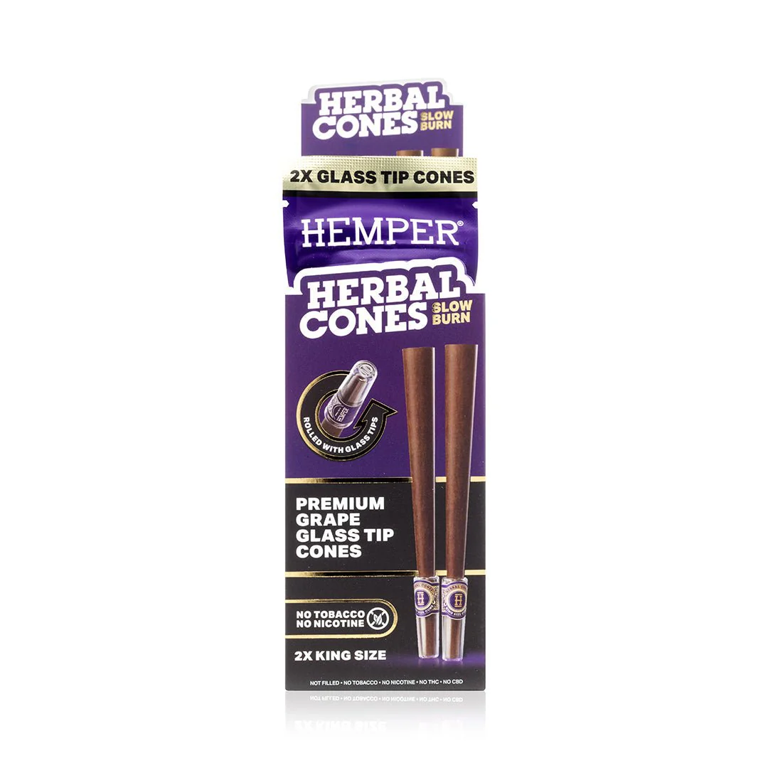 King Size Glass Tipped Herbal Cones - Image 11