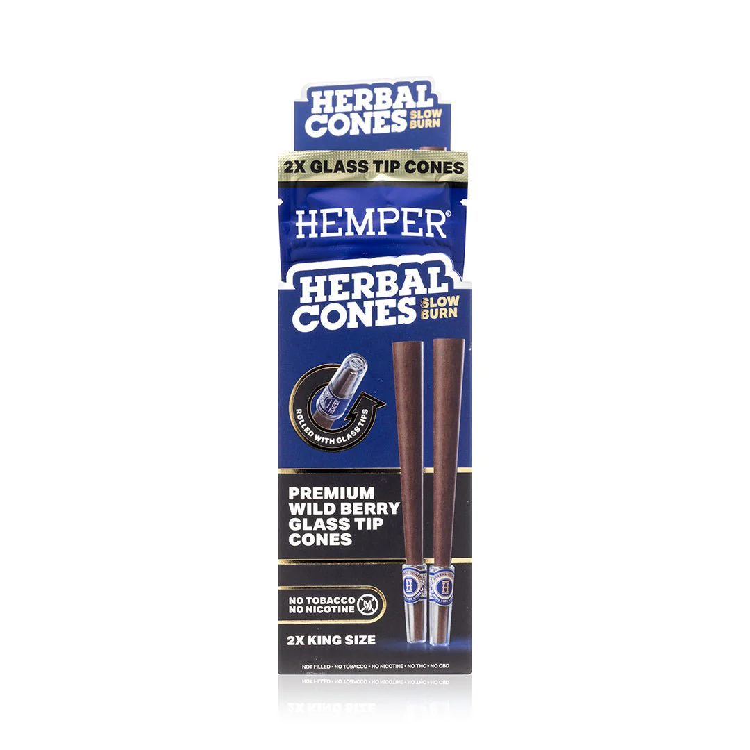 King Size Glass Tipped Herbal Cones - Image 12