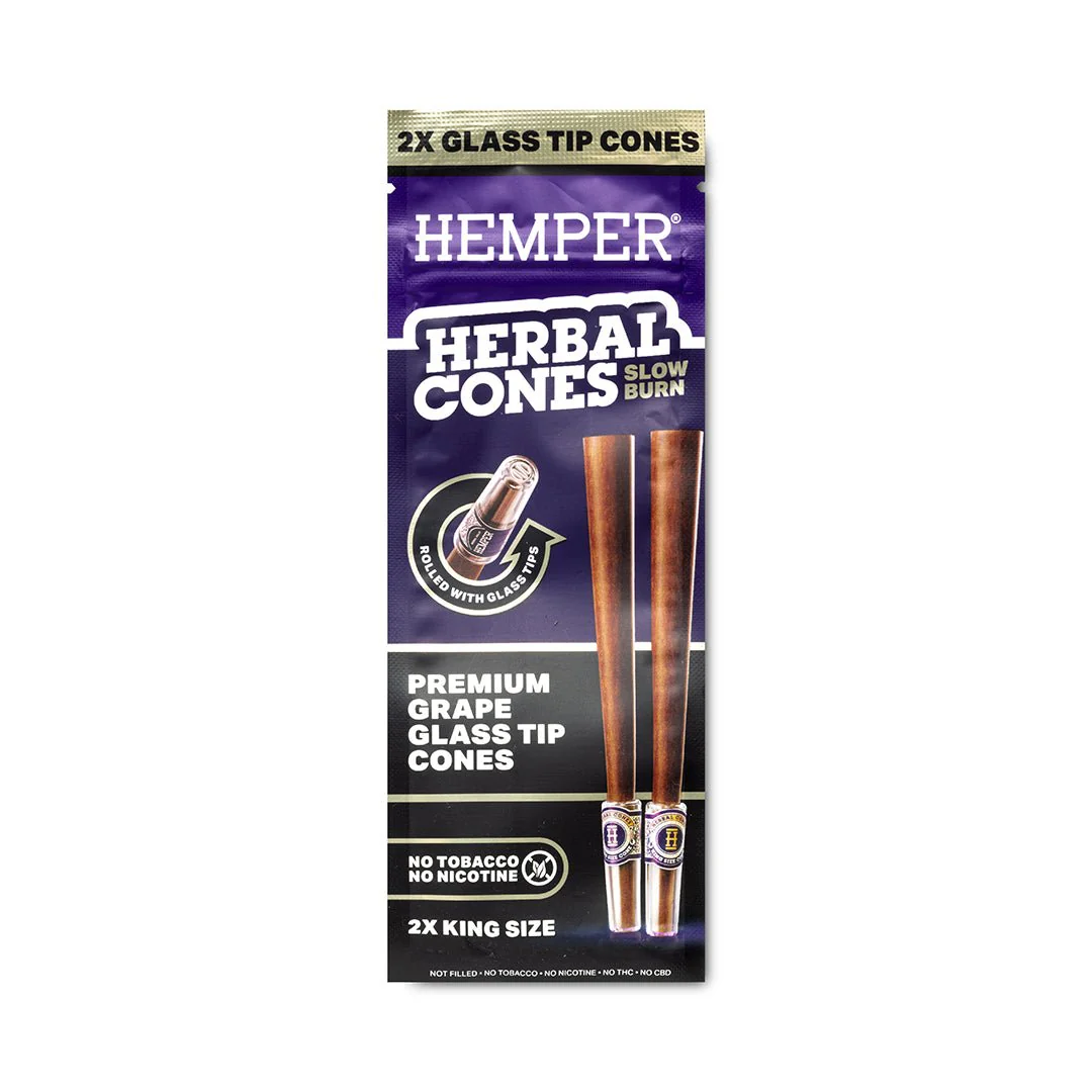 King Size Glass Tipped Herbal Cones - Image 8