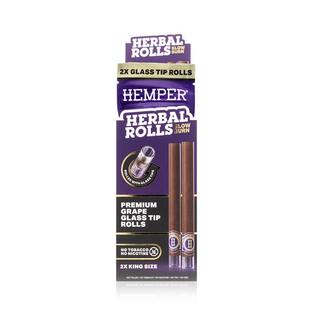 King Size Glass Tipped Herbal Rolls - Image 12