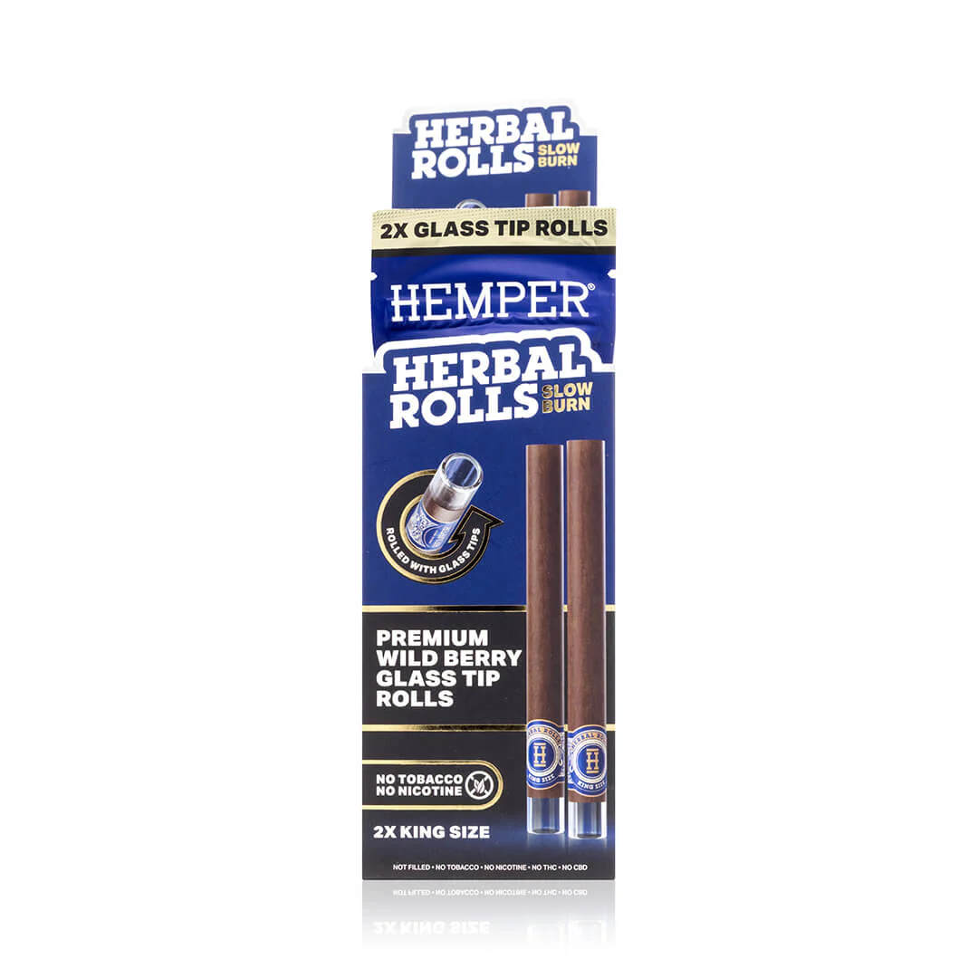King Size Glass Tipped Herbal Rolls - Image 13