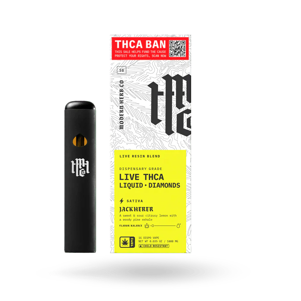 Modern Herb THCa Jack Herer Live Resin Liquid Disposable