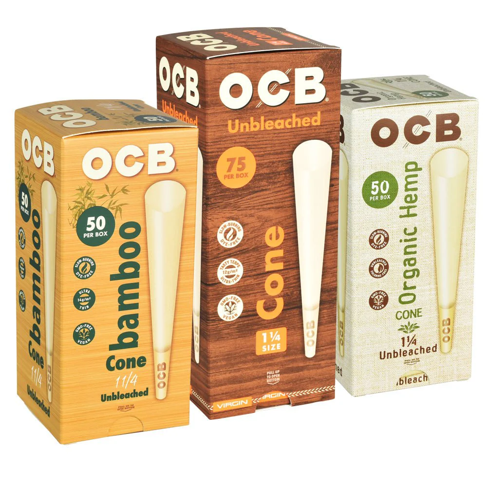 OCB 1 1/4 Pre-Rolled Cones Mini Tower