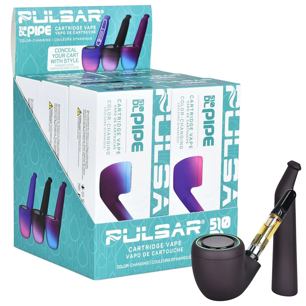 Pulsar 510 DL Pipe Thermo Series Variable Voltage Cartridge Vape - 650mAh - Image 16