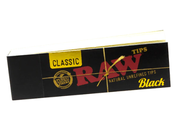 RAW - Classic Black Filter Tips 50ct
