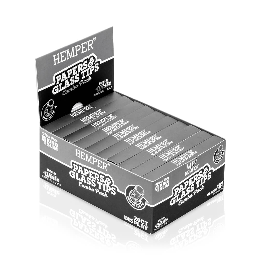 King Size Rolling Paper Booklet + Glass Tips - Image 10