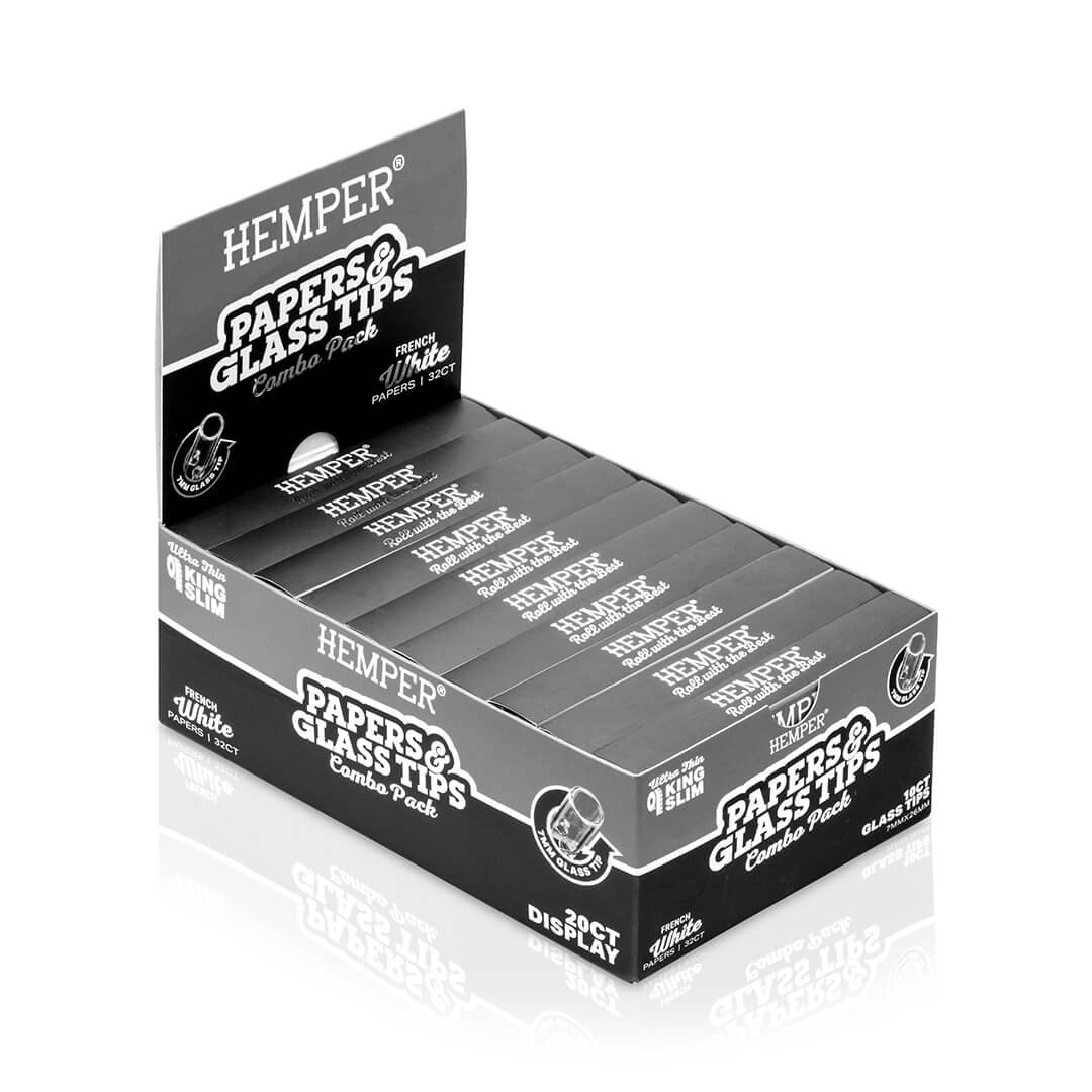 King Size Rolling Paper Booklet + Glass Tips - Image 11