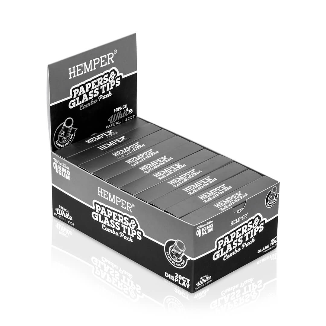 King Size Rolling Paper Booklet + Glass Tips - Image 12