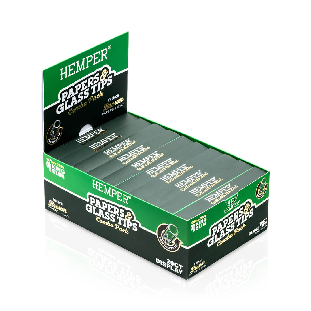King Size Rolling Paper Booklet + Glass Tips - Image 14