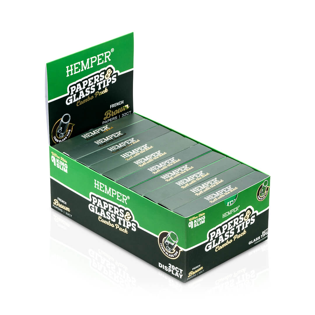 King Size Rolling Paper Booklet + Glass Tips - Image 15