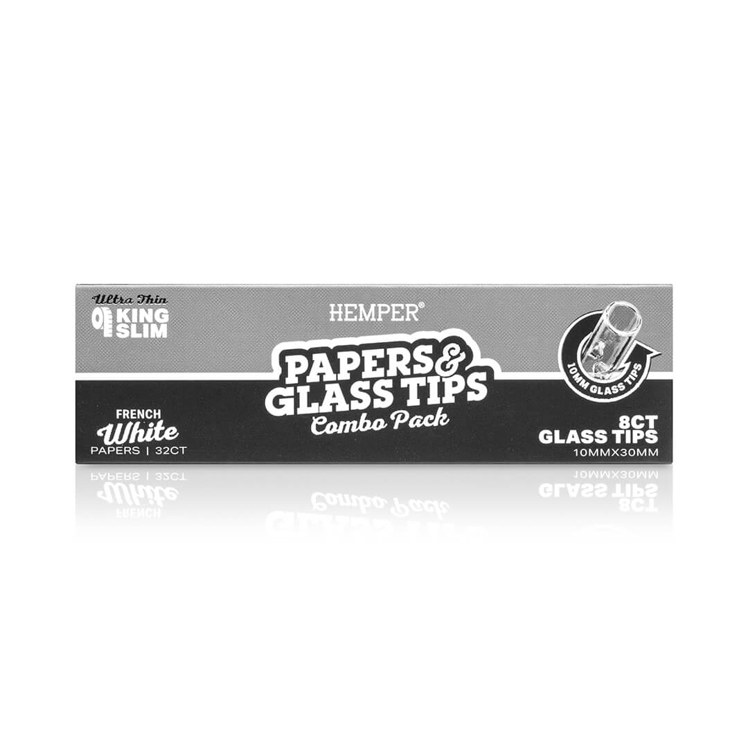 King Size Rolling Paper Booklet + Glass Tips - Image 4