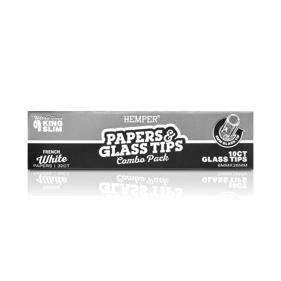 King Size Rolling Paper Booklet + Glass Tips - Image 8