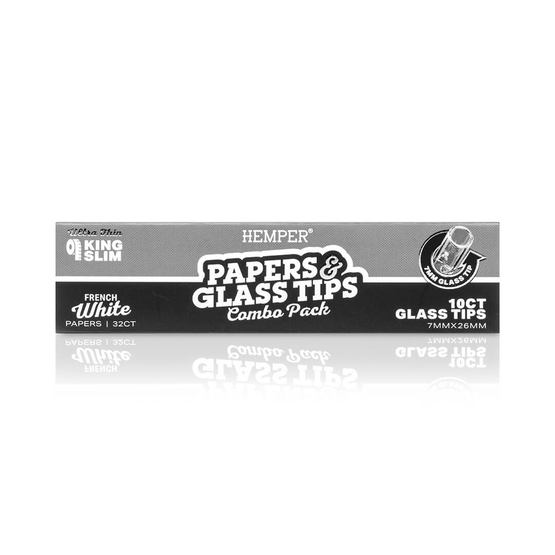King Size Rolling Paper Booklet + Glass Tips - Image 9