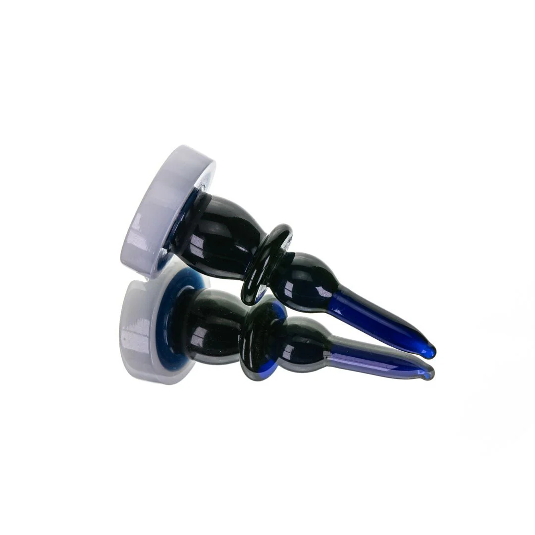 The Bishop Directional Glass Carb Cap + Dab Tool