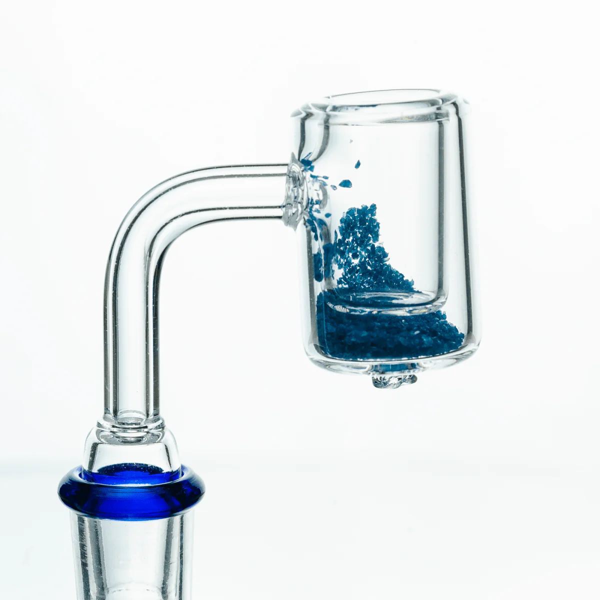 Thermo Chromic Quartz Banger with Color Changing Crystals | 14mm Male Joint | 25mm OD | 5mm Thickness - Image 3