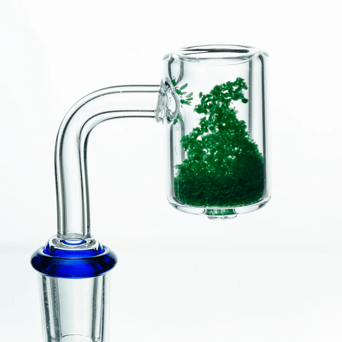 Thermo Chromic Quartz Banger with Color Changing Crystals | 14mm Male Joint | 25mm OD | 5mm Thickness - Image 4